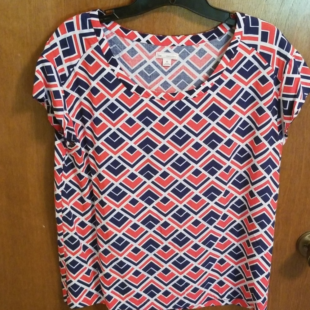 Gap red, white, and blue tee